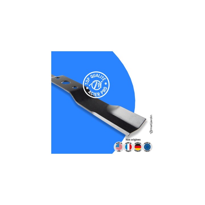 Lame tondeuse pour Iseki SW521. N° 2500-220-001-00. Coupe 52,5 cm