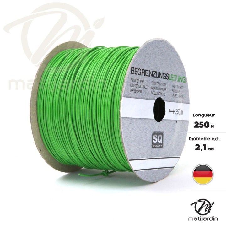 Câble spécial pour tondeuse robot 250m x 2,1mm