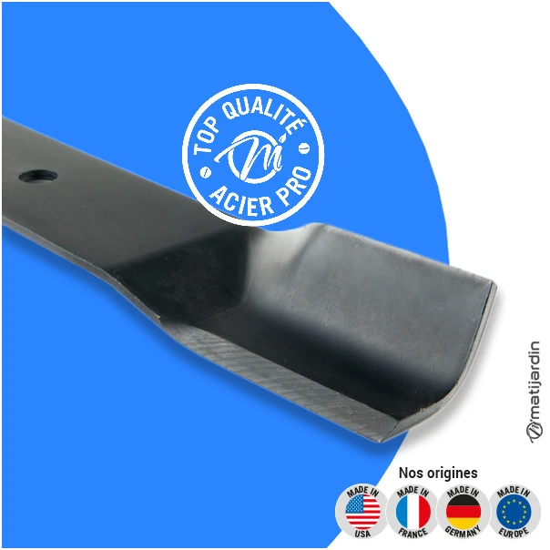Lame tondeuse pour John Deere SX38. N° AM-100991. Coupe 49,5 cm