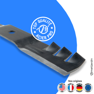 Lame tondeuse pour John Deere JD188. N° M111522. Coupe 42 cm