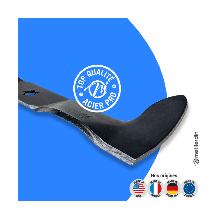 Lame tondeuse pour AYP/Roper 12,5 ch. N° 165560. Coupe 46 cm