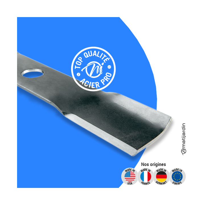 Lame tondeuse pour John Deere S4P-361. N° SA12368. Coupe 42 cm