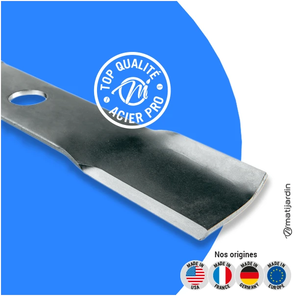 Lame tondeuse pour John Deere S4A-193. N° 12368. Coupe 42 cm