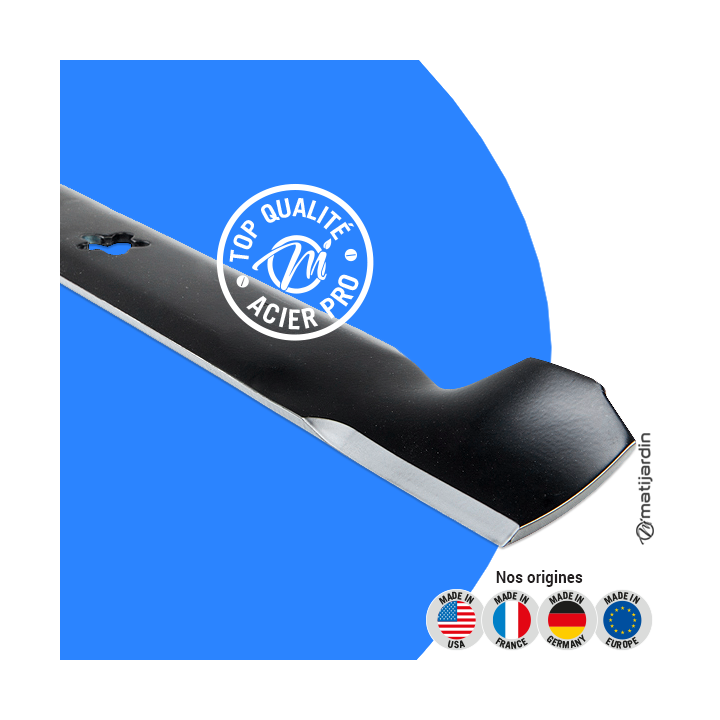 Lame tondeuse pour AYP/Rope 38". N° 138497. Coupe 49 cm