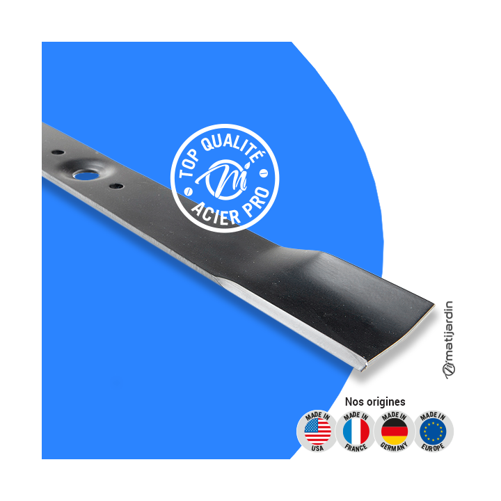 Lame tondeuse pour Honda UM616. N° 72511-VD8-000. Coupe 60,5 cm