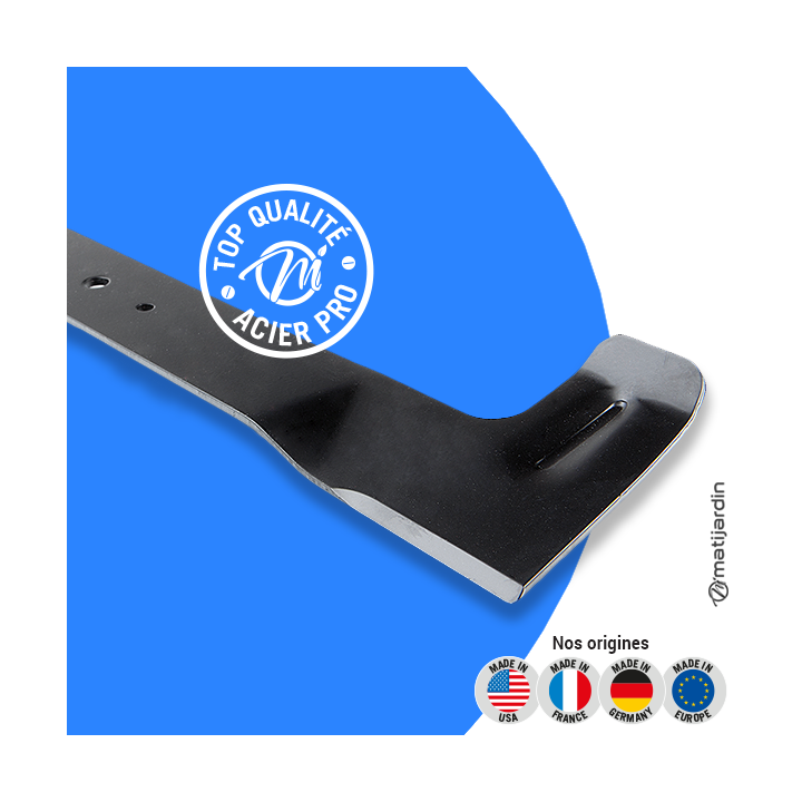 Lame tondeuse pour Viking MT880. N° 6124 702 0110. Coupe 52 cm