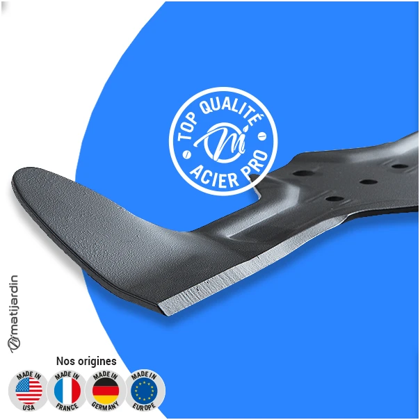 Lame tondeuse pour Husqvarna CTH171. N° 532 18 63-88. Coupe 45,7 cm