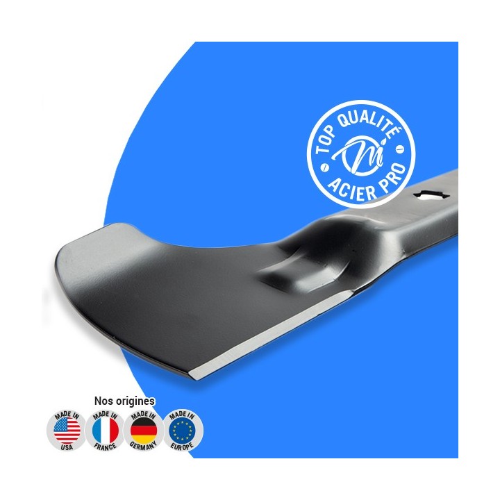 Lame tondeuse pour MTD éjection arriére 42". N° 742-04024. Coupe 54 cm