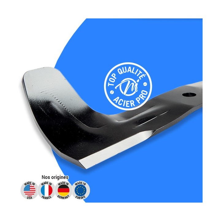 Lame tondeuse pour Kubota G18 N° 54109-5820. Coupe 42,2 cm