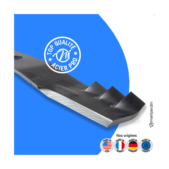 Lame tondeuse pour Kubota B7100HSD. N° 76539-34330. Coupe 52 cm