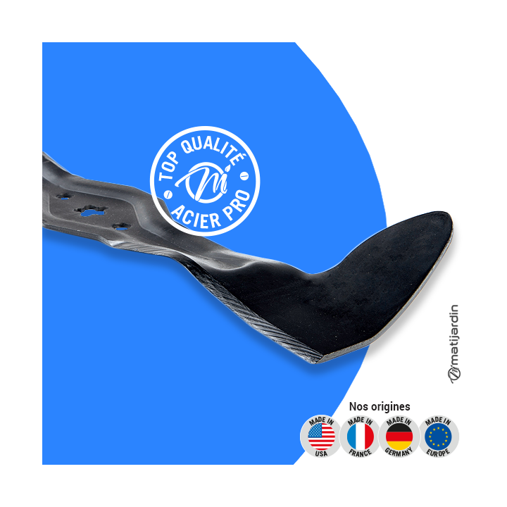 Lame tondeuse pour Husqvarna CTH172. N° 5321805-83. Coupe 54,3 cm