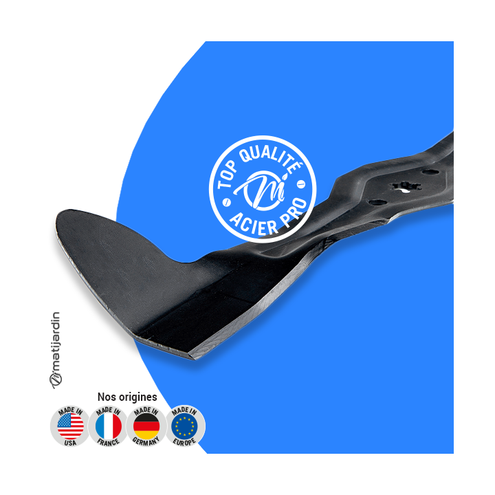 Lame tondeuse pour Jonsered ICT17. N° 5321754-51. Coupe 54,3 cm