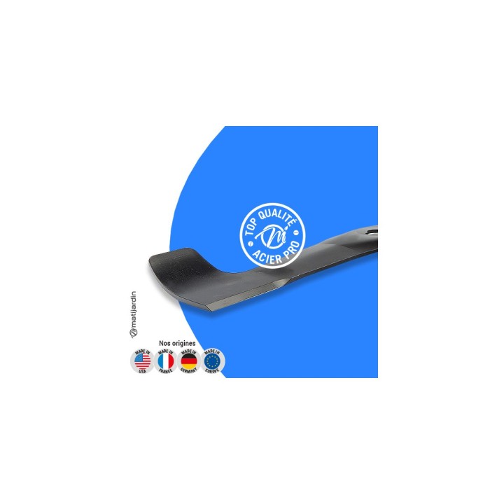 Lame tondeuse pour John Deere LTR155. N° M148245LH. Coupe 55,4 cm