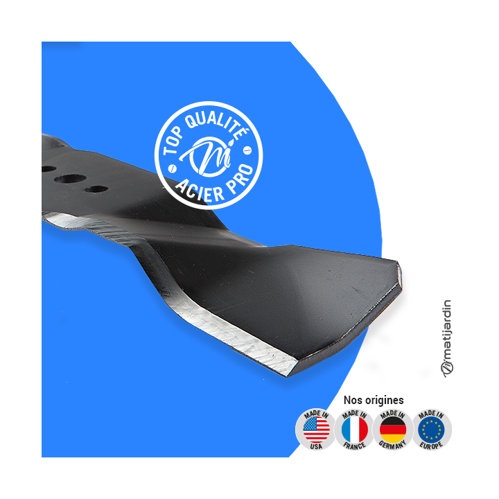 Lame tondeuse pour Husqvarna R418Ts. N° 505 54 46-01. Coupe 35,9 cm