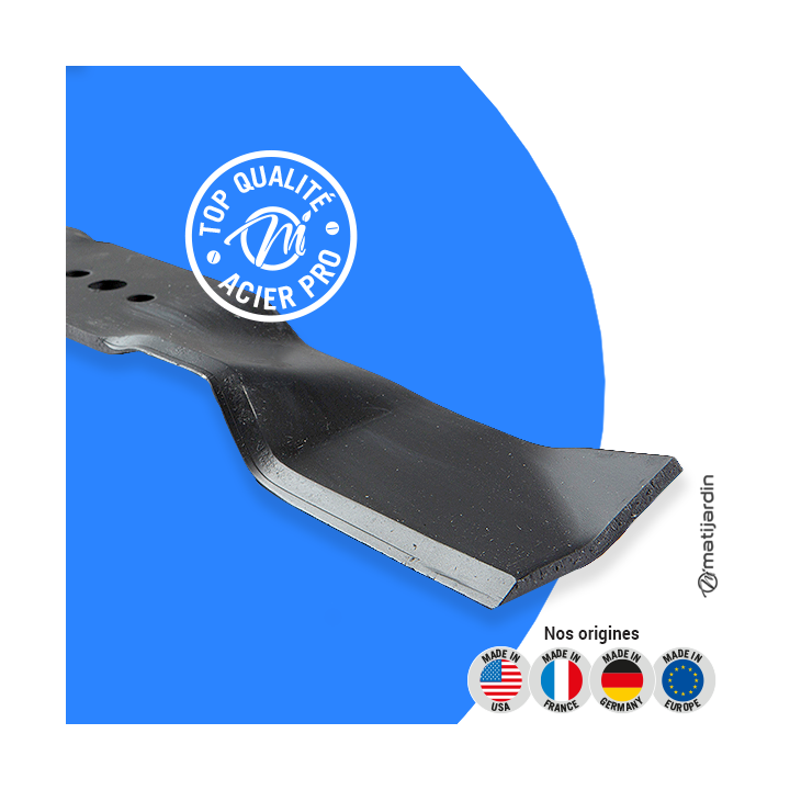 Lame tondeuse pour Husqvarna Rider 21. N° 535 42 94-01. Coupe 45 cm