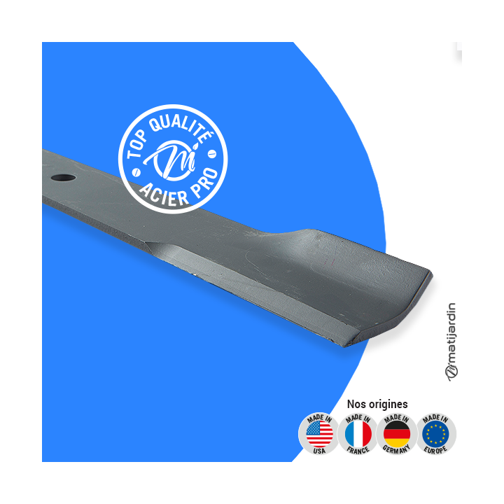 Lame tondeuse pour Husqvarna ZTH 6125. N° 539 10 17-33. Coupe 53,3 cm