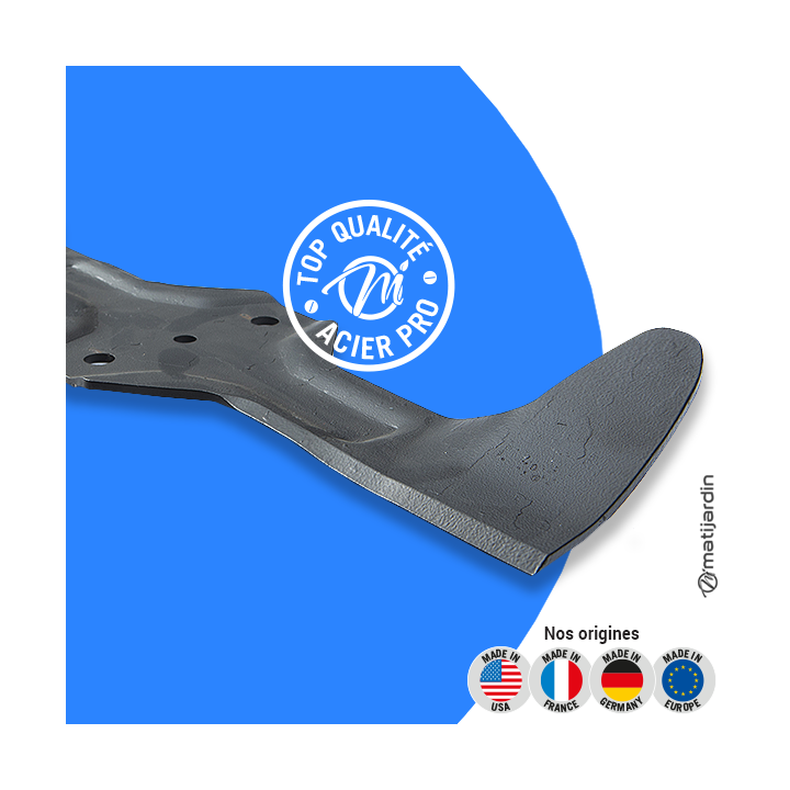 Lame tondeuse pour AYP/Roper coupe de 92 cm. N° 186387. Coupe 45,7 cm