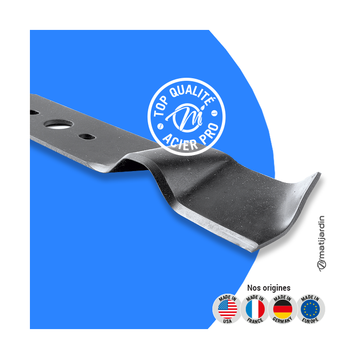 Lame tondeuse pour ALKO 42E - 42B. N° 460983. Coupe 39,6 cm