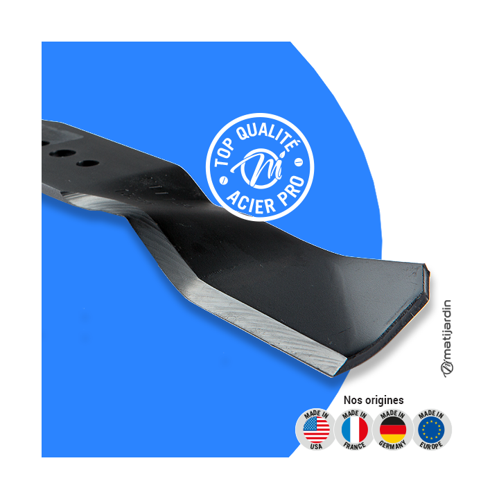 Lame tondeuse pour Husqvarna Rider Pro 15. N° 504 18 81-01. Coupe 41 cm