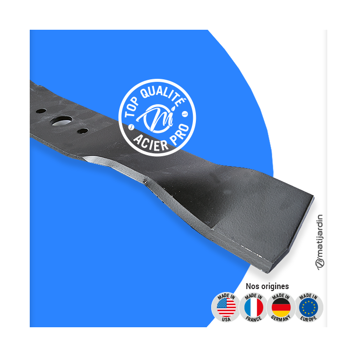 Lame tondeuse pour Castelgarden SDX 108 Hydro. N° 82004357/0. Coupe 53,4 cm