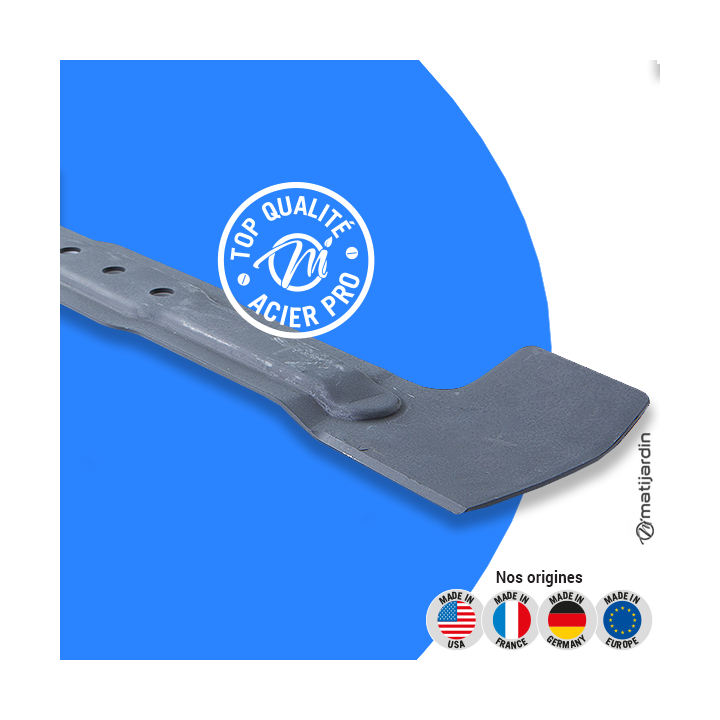 Lame tondeuse pour Bosch Rotak 40. N° F016L65111. Coupe 40 cm