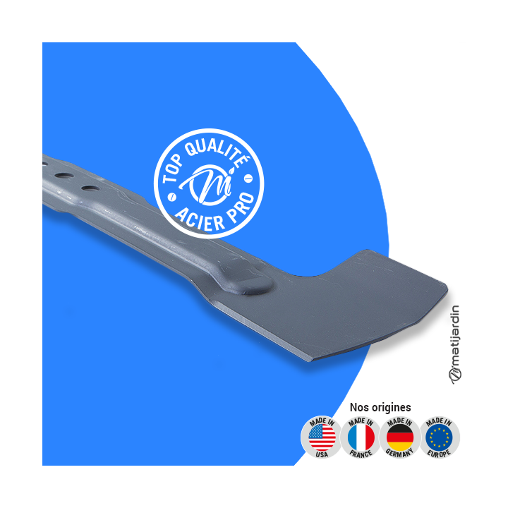 Lame tondeuse pour Bosch 43 LI Accu. N° F016800278. Coupe 43 cm