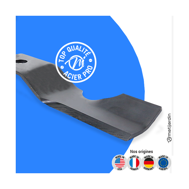 Lame tondeuse pour Ariens ZT42. N° 04265400. Coupe 35,5 cm