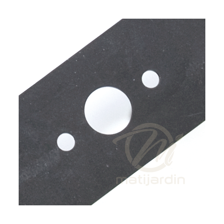 Lame tondeuse pour Iseki SXG-MW122 gauche. N° 8674-306-002-00. Coupe 66,5 cm