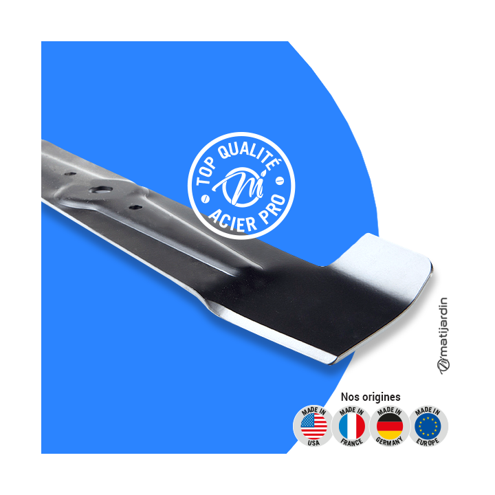 Lame tondeuse pour Granja GTB535E. N° M4331. Coupe 52,5 cm