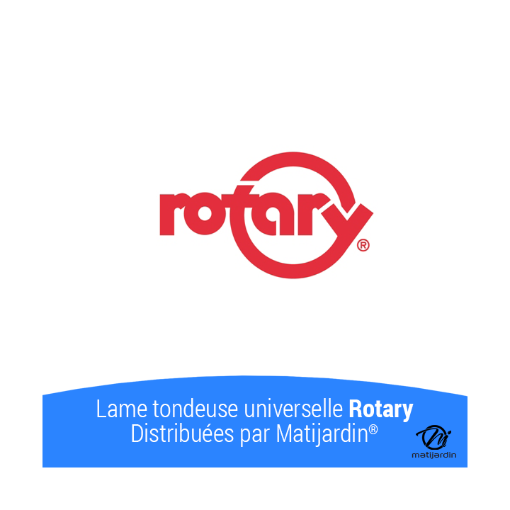 Lame tondeuse universelle mulching galbée Rotary Premium. Coupe 45,7 cm