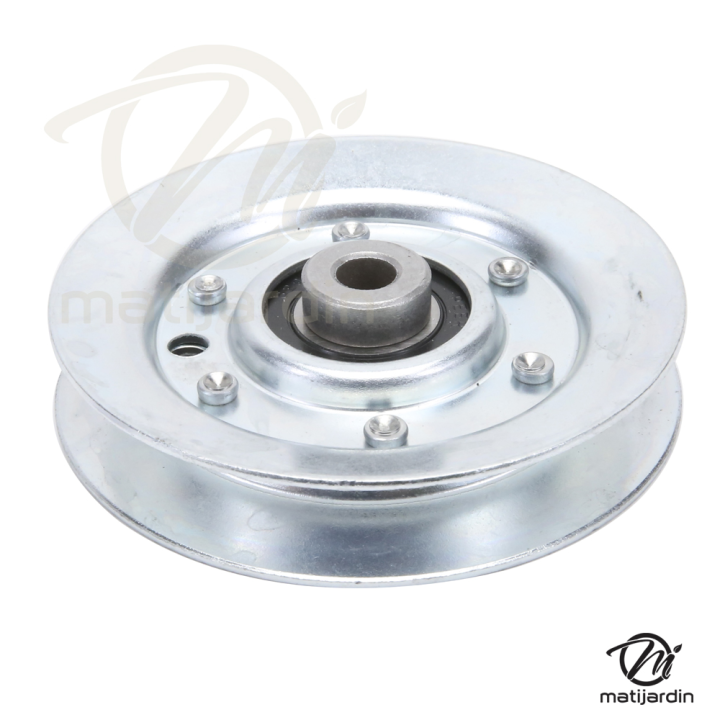 Poulie diam 102 mm larg. 20,5 mm à gorge type "V" axe 9,5 mm