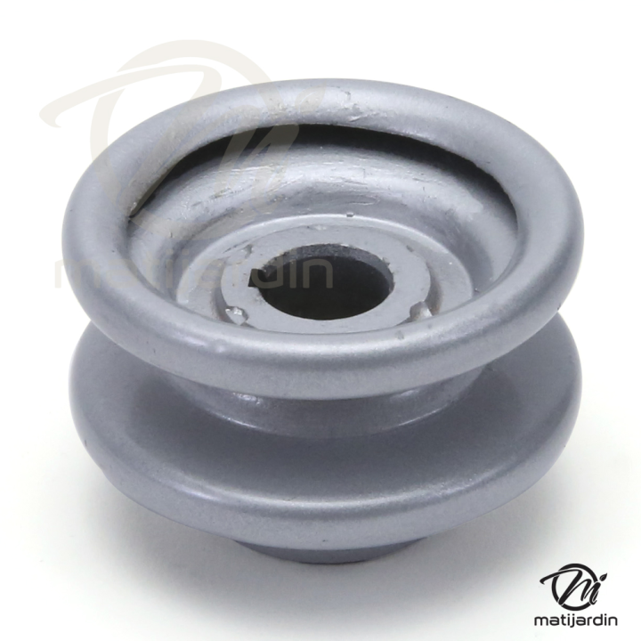 Poulie diam 51 mm larg. 23 mm à gorge type "V" axe 12,7 mm