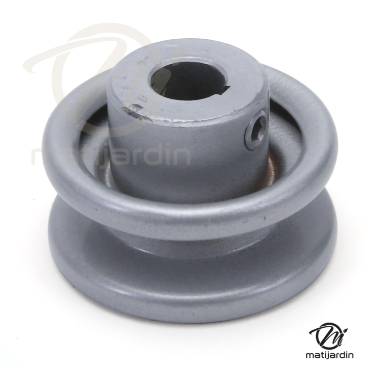 Poulie diam 51 mm larg. 23 mm à gorge type "V" axe 12,7 mm