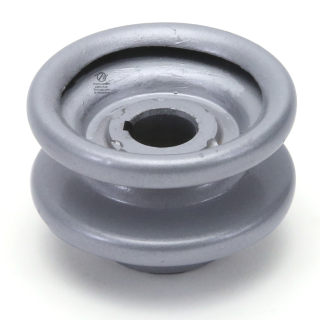 Poulie diam 51 mm larg. 23 mm à gorge type "V" axe 12,7 mm