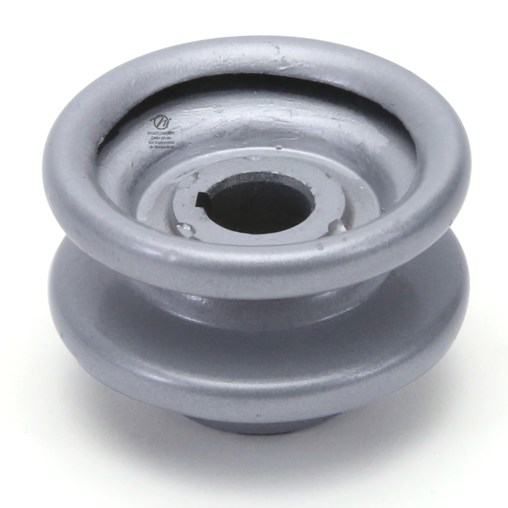 Poulie diam 51 mm larg. 23 mm à gorge type "V" axe 12,7 mm