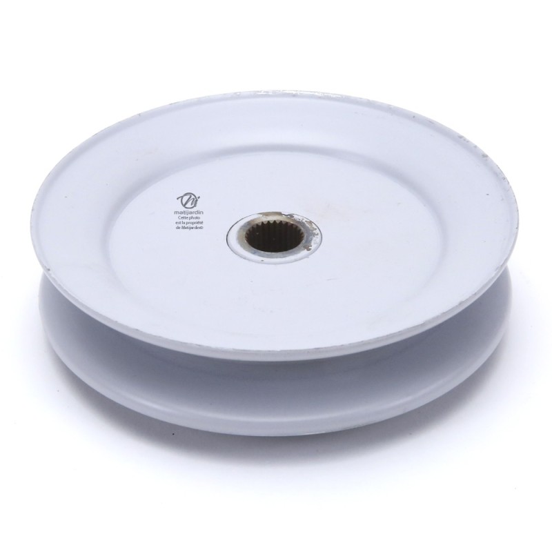 Poulie Gorge En V Pour Tondeuse MTD - Diamètre 127 Mm, Largeur 24 Mm - Remplace Référence 756-0486