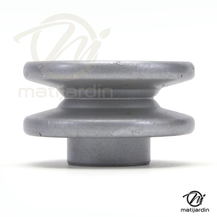 Poulie diam 57,15 mm larg. 24 mm à gorge type "V" axe 12,7 mm