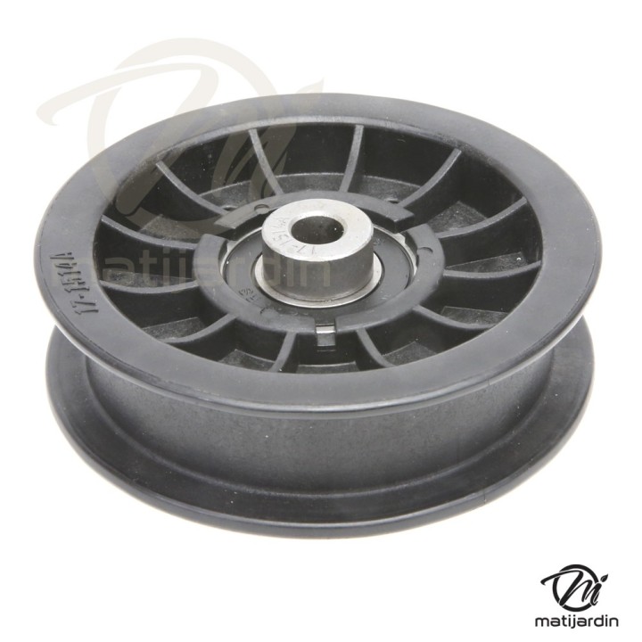 Poulie diam 88 mm larg. 29 mm à gorge type "plate" axe 9,5 mm