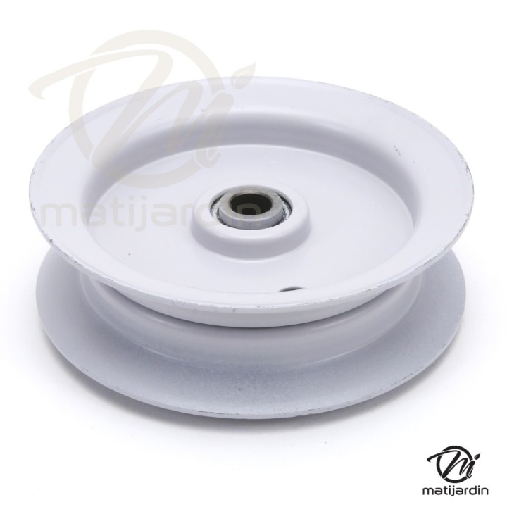 Poulie pour MTD gorge plate. N°756-0437, 956-0437. Ø 79 mm. Diamètre rebord 102 mm