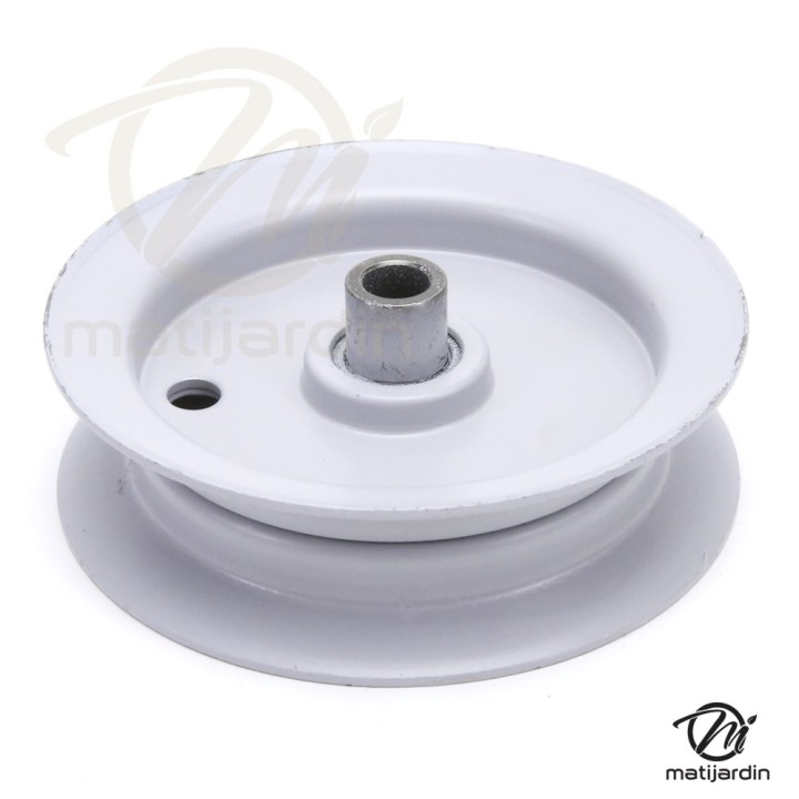 Poulie pour MTD gorge plate. N°756-0437, 956-0437. Ø 79 mm. Diamètre rebord 102 mm