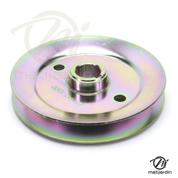 Poulie pour Castelgarden gorge en V. N° 25601563/0. Ø 126 mm. Largeur 25 mm