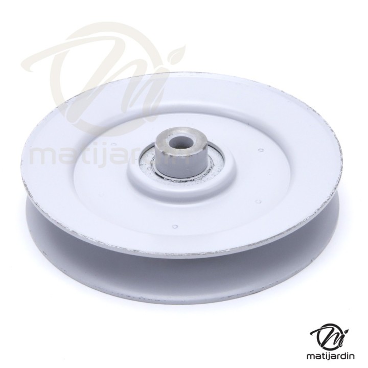 Poulie pour Bunton gorge en V avec roulement renforcé. N° PL8540A. Ø 125 mm. Largeur 24 mm