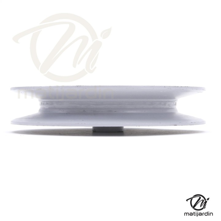 Poulie pour Bunton gorge en V avec roulement renforcé. N° PL8540A. Ø 125 mm. Largeur 24 mm