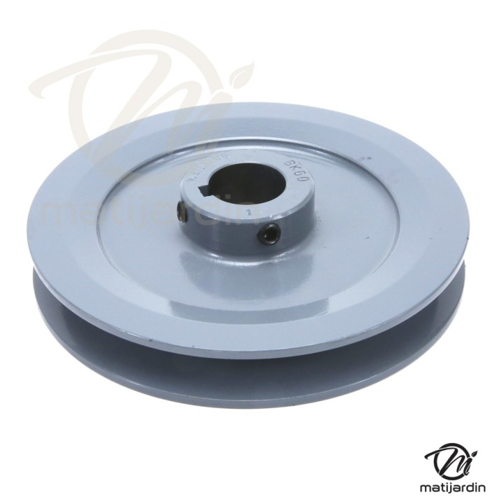 Poulie pour Bobcat/Ramsomes gorge en V. N°31011B. Ø 146 mm. Largeur 22,5 mm