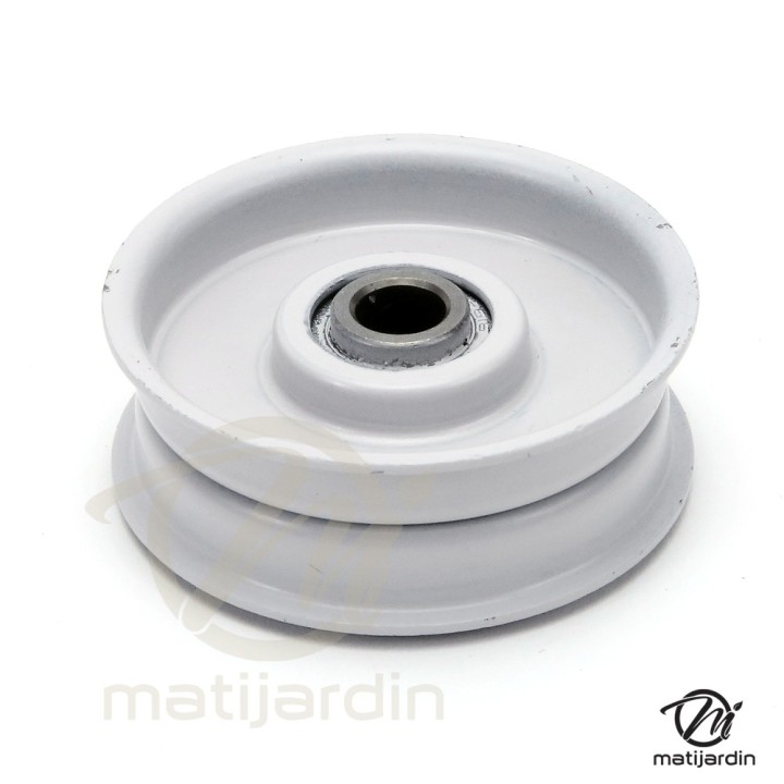 Poulie gorge plate acier sur roulement. Ø 63 mm. N° origine 78744