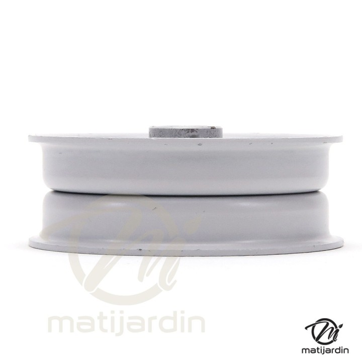 Poulie gorge plate acier sur roulement. Ø 63 mm. N° origine 78744