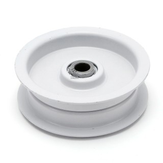 Poulie gorge plate acier sur roulement. Ø 70 mm. Diamètre rebord 83 mm