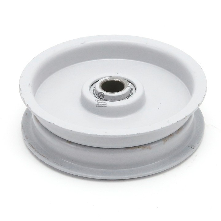 Poulie gorge plate acier sur roulement. Ø 79 mm. N° origine 67400