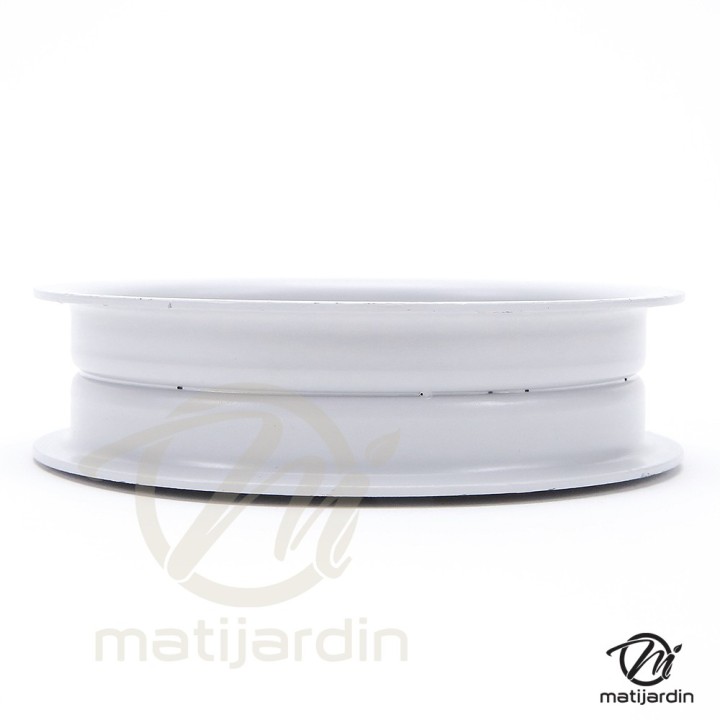 Poulie gorge plate acier sur roulement. Ø 102 mm. Diamètre rebord 115 mm