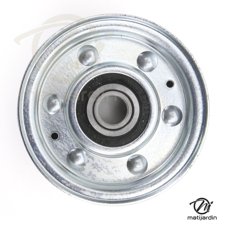 Poulie diam 70 mm larg. 22,2 mm à gorge type "plate" axe 12,7 mm